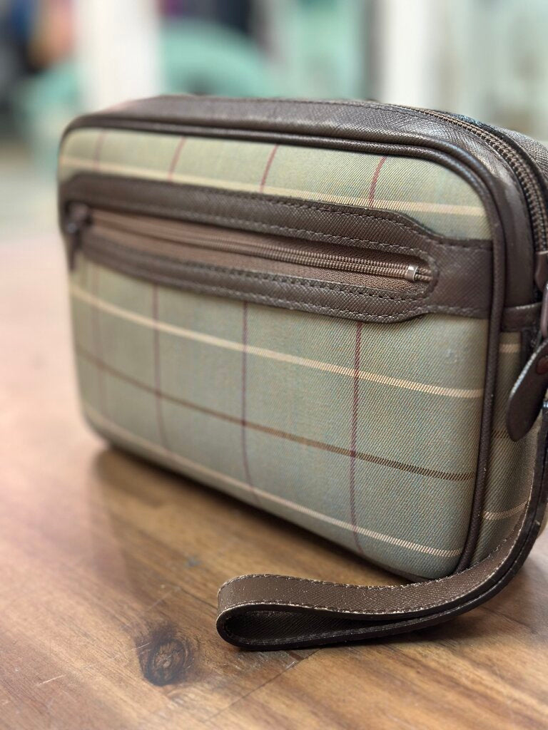 Burberry Nova Check Clutch Bag Canvas and Leather