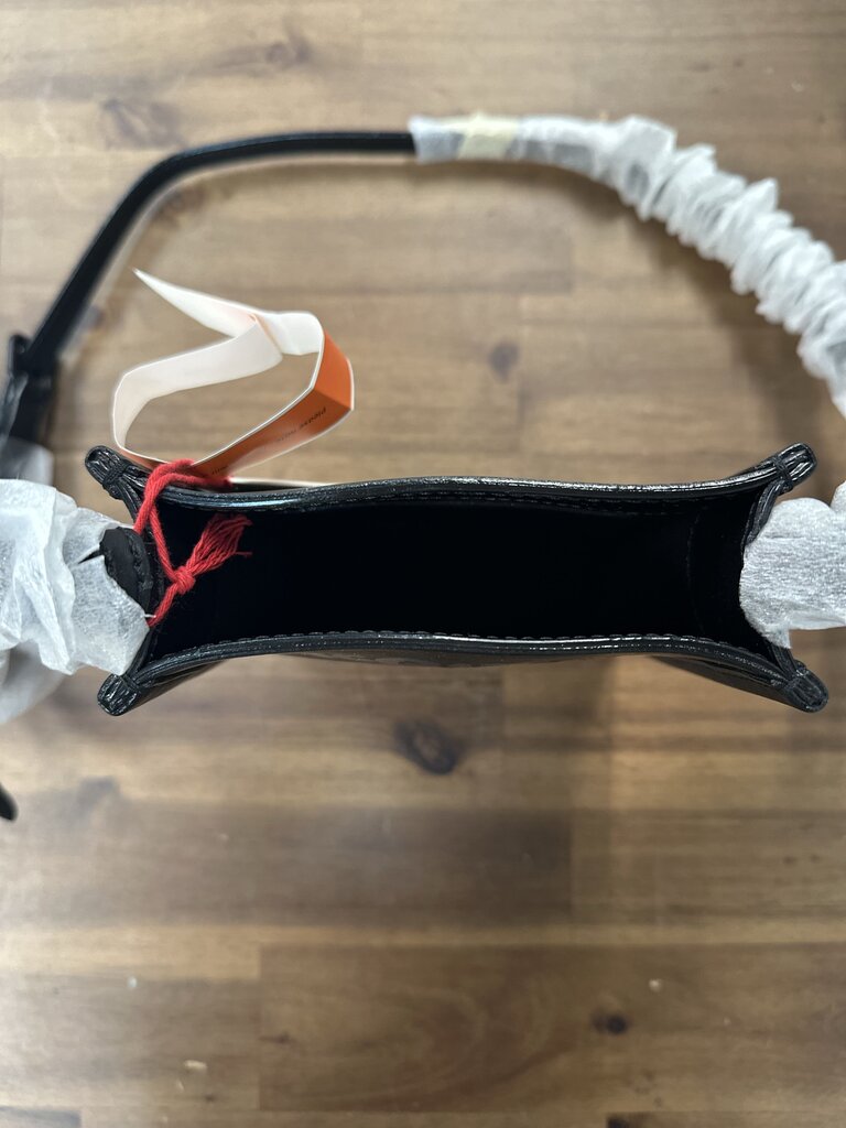 Alexander McQueen Graffiti Black Shoulder Bag