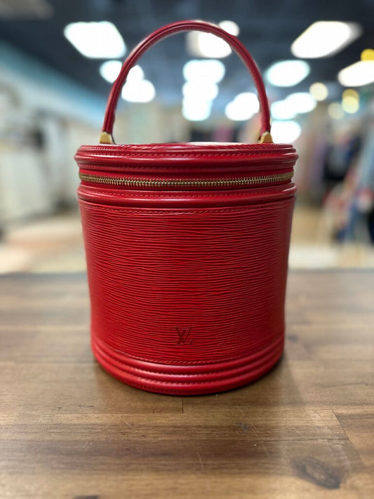 Louis Vuitton Epi Leather Bucket Bag Red