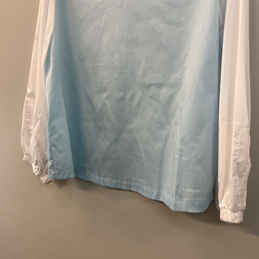 Harshman Blue/ White Perry Tunic Long Sleeve Top Large