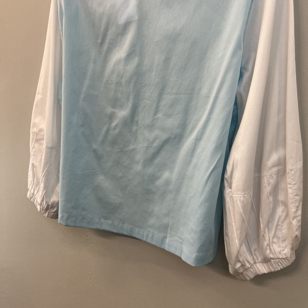 Harshman Blue/ White Perry Tunic Long Sleeve Top Large