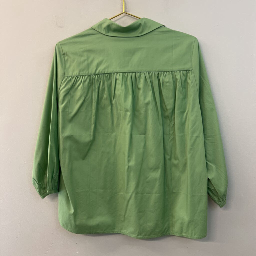 Harshman Green Long Sleeve Delano Top Medium