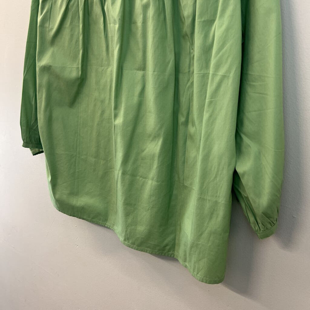 Harshman Green Long Sleeve Delano Top Medium