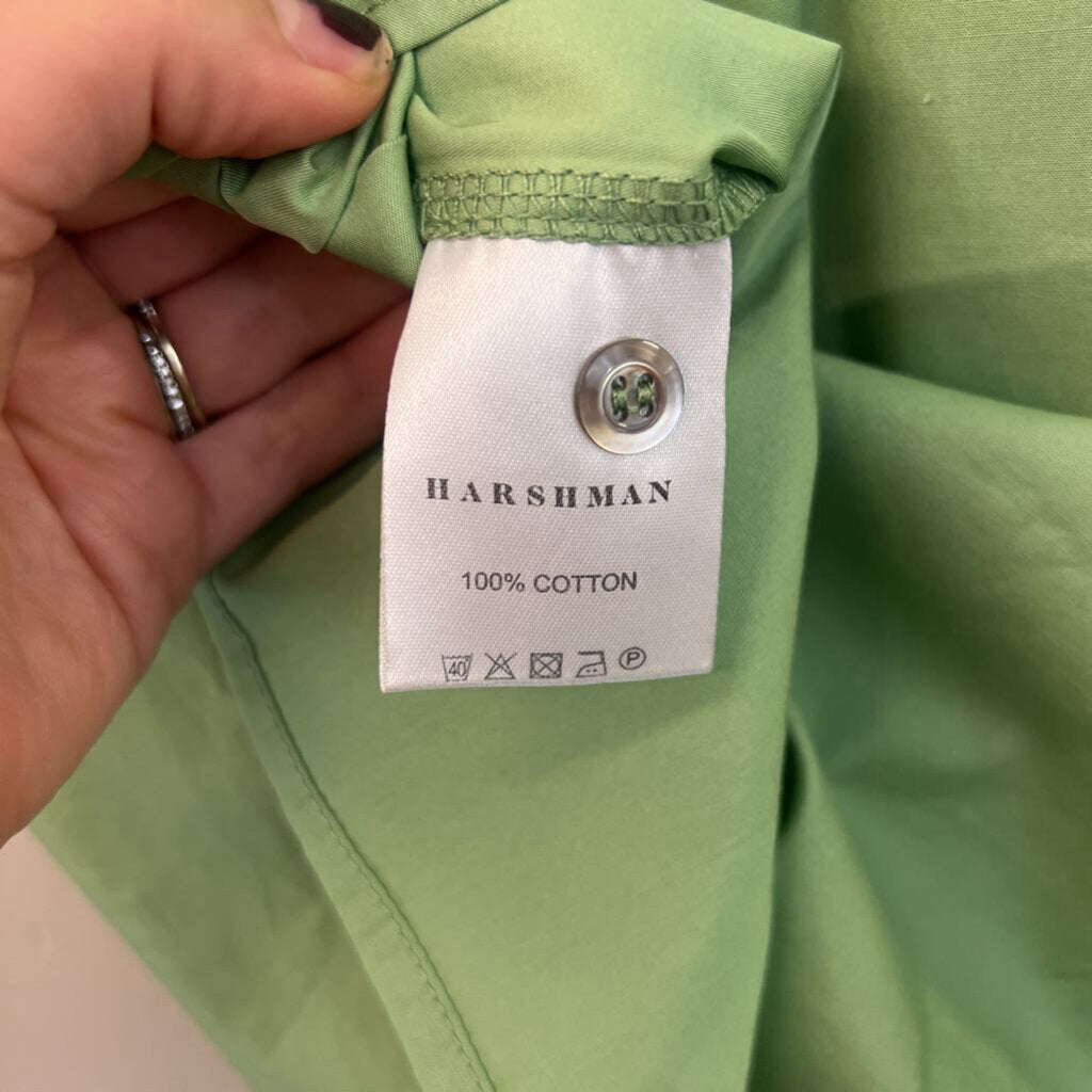 Harshman Green Long Sleeve Delano Top Medium
