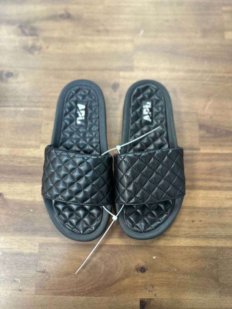 APL Black Quilted Slides 6.0