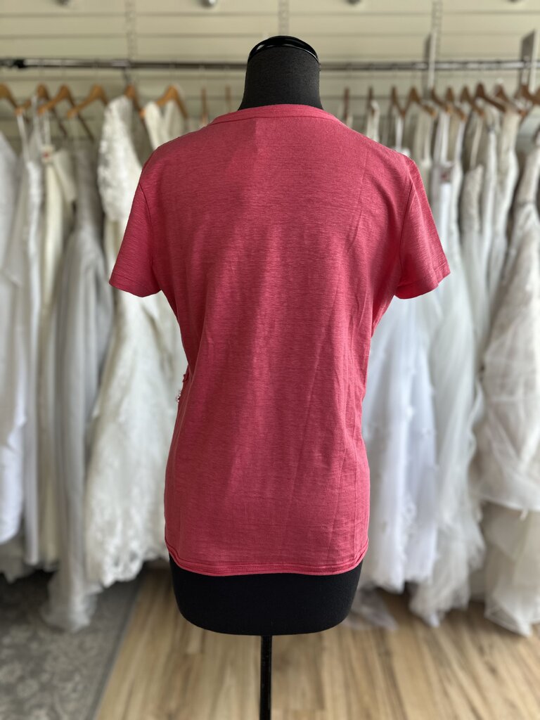 Louis Vuitton Pink Logo Embroidered Lace Large