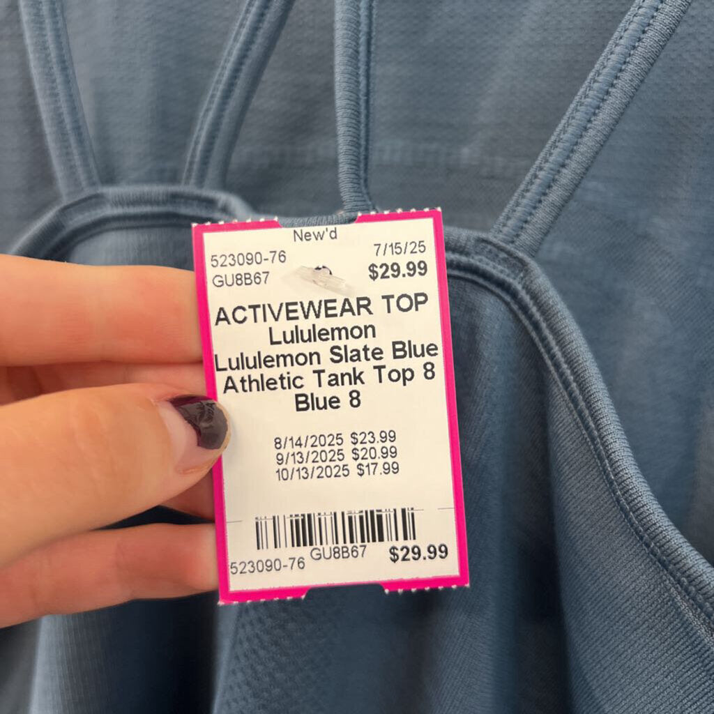 Lululemon Slate Blue Athletic Tank Top 8
