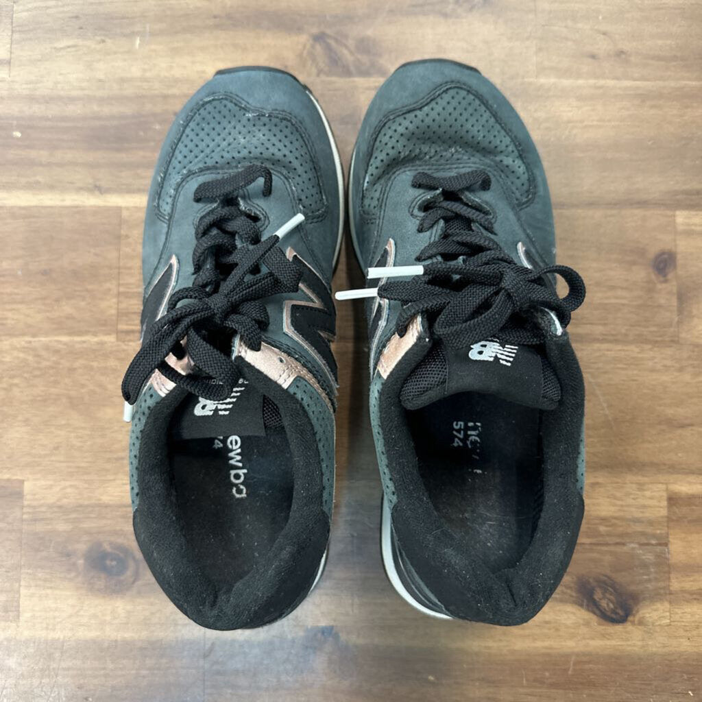 New Balance Black/ Pink 574 Sneakers 7