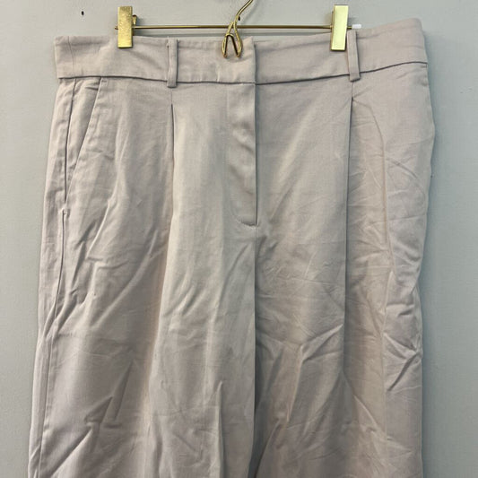 Loft Beige Wide Leg Trouser Pants 12