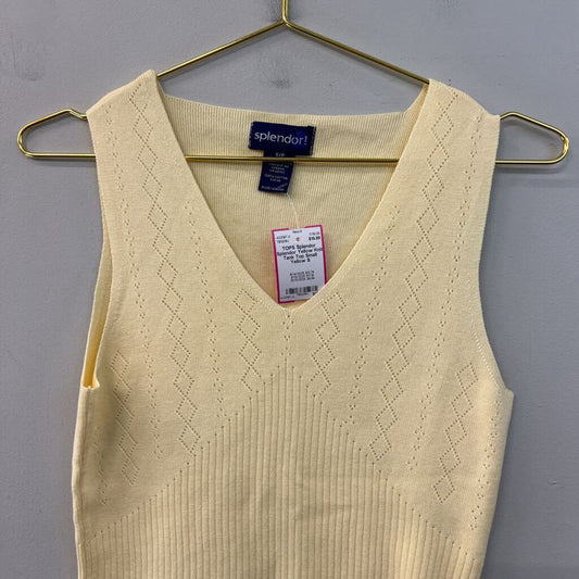 Splendor Yellow Knit Tank Top Small