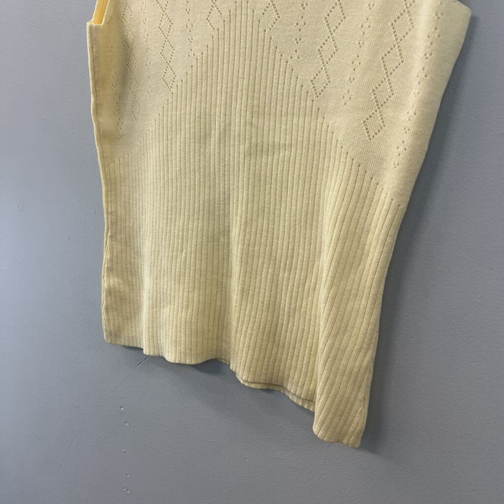 Splendor Yellow Knit Tank Top Small