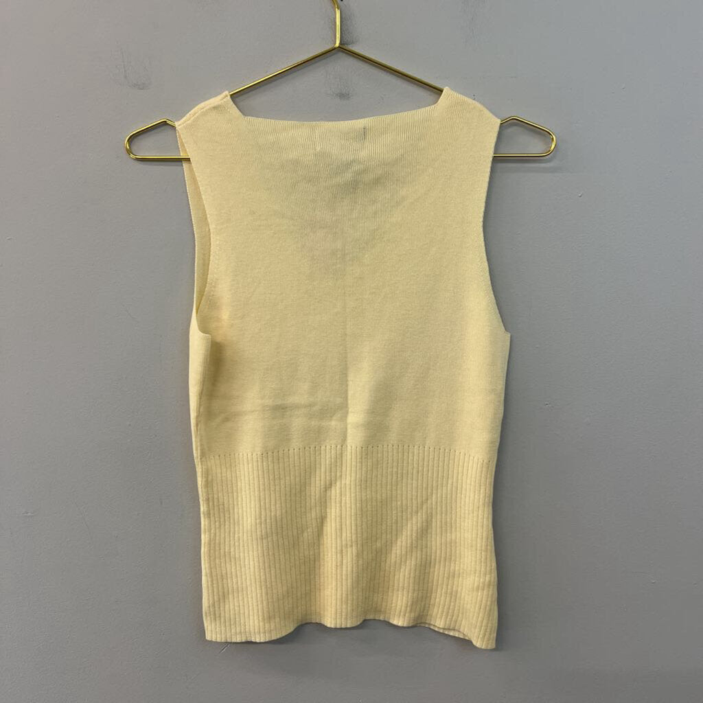 Splendor Yellow Knit Tank Top Small