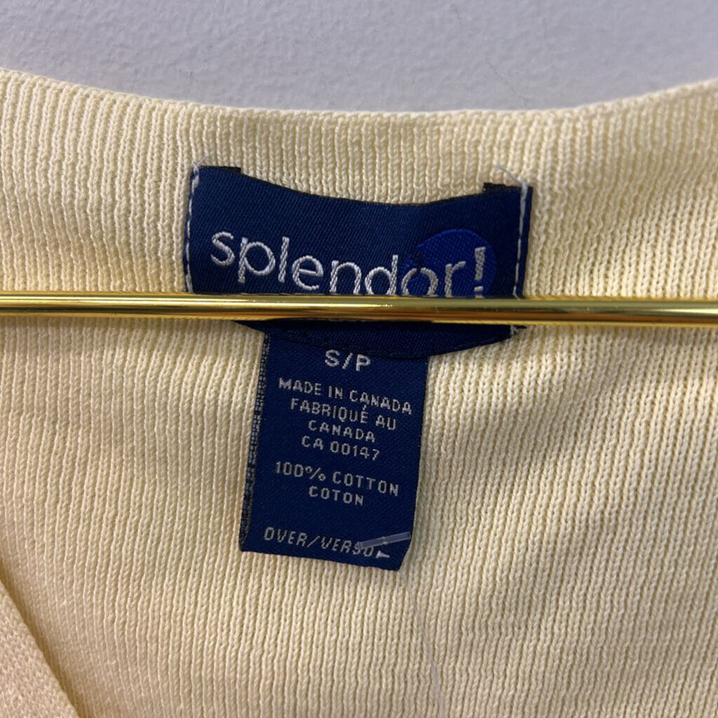 Splendor Yellow Knit Tank Top Small