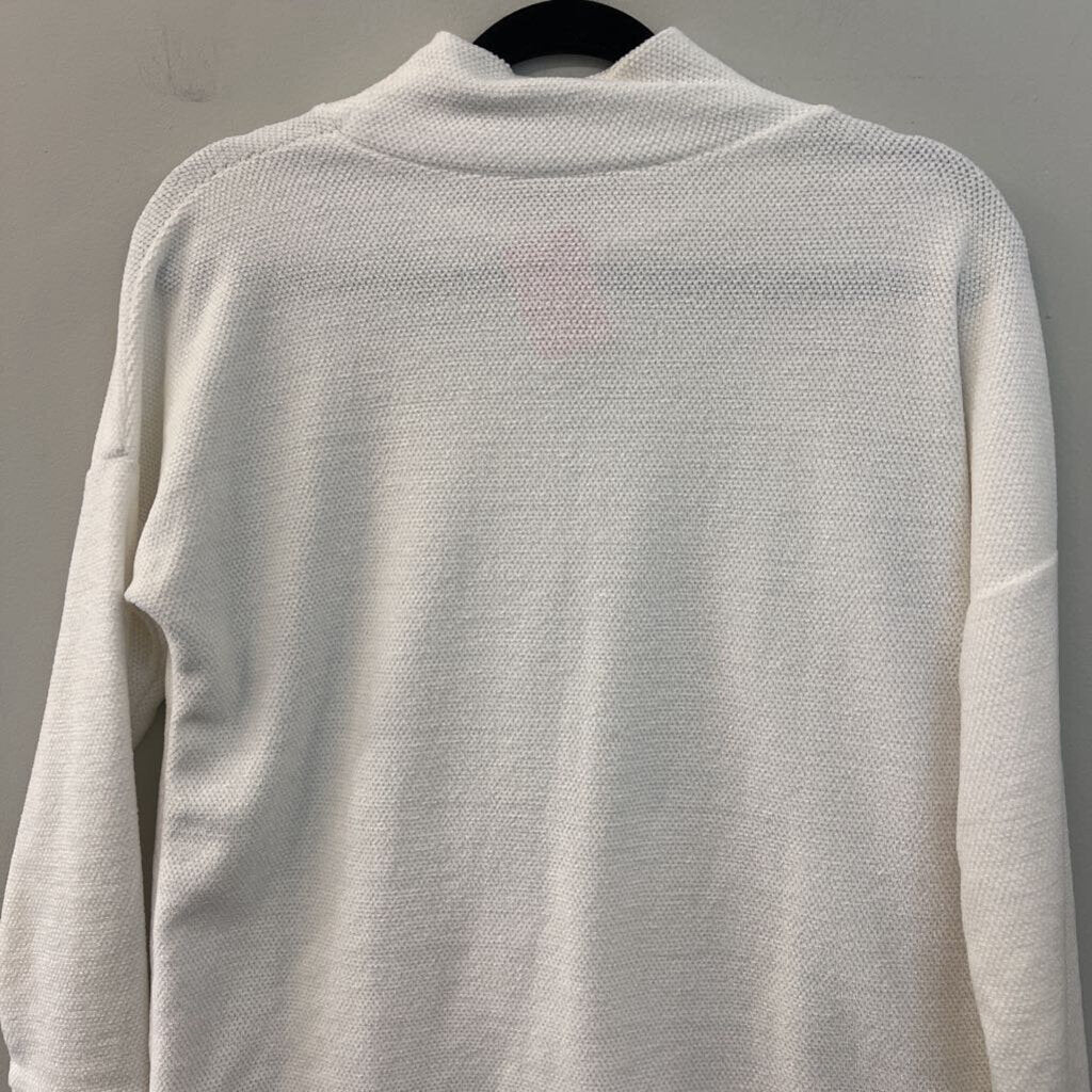 Zyia Active White Soft Long Sleeve Pullover Small
