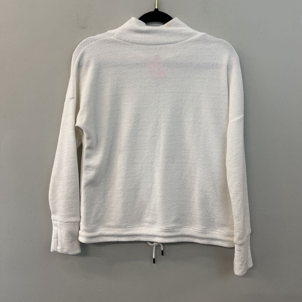 Zyia Active White Soft Long Sleeve Pullover Small