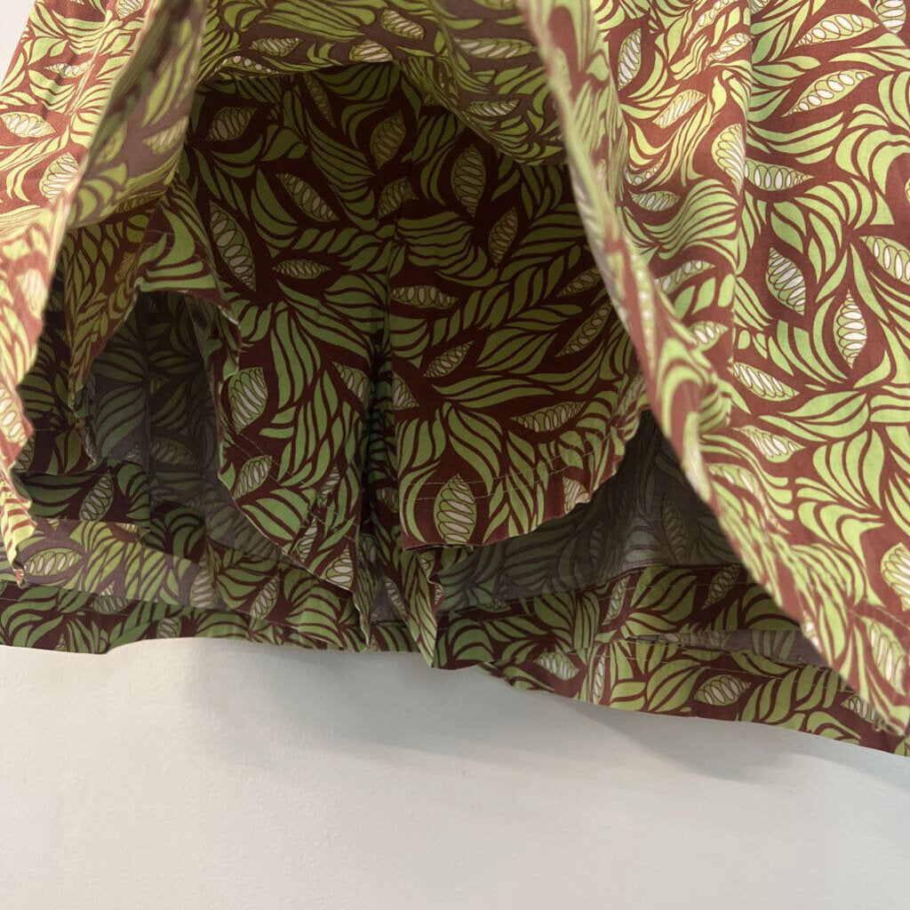 Sahalie Brown/ Green Print Skort 10
