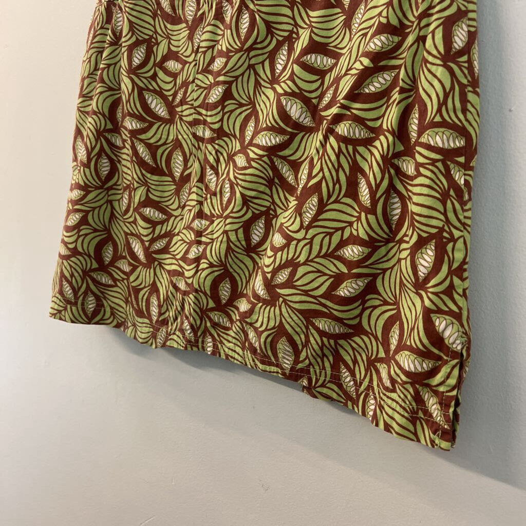 Sahalie Brown/ Green Print Skort 10