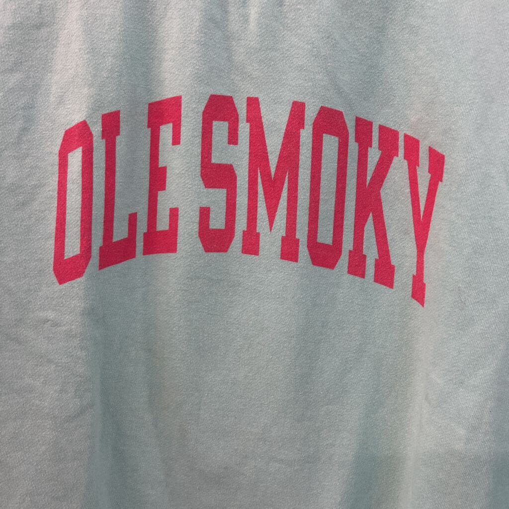 Blue/ Pink Ole Smoky Graphic Long Sleeve Pullover Small