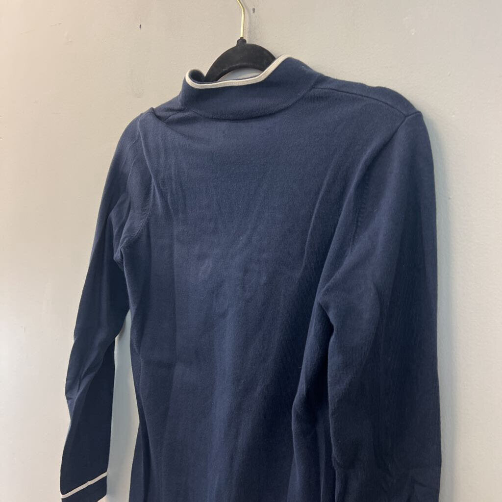 Vineyard Vines Navy/ White Detail Long Sleeve Top Extra Small