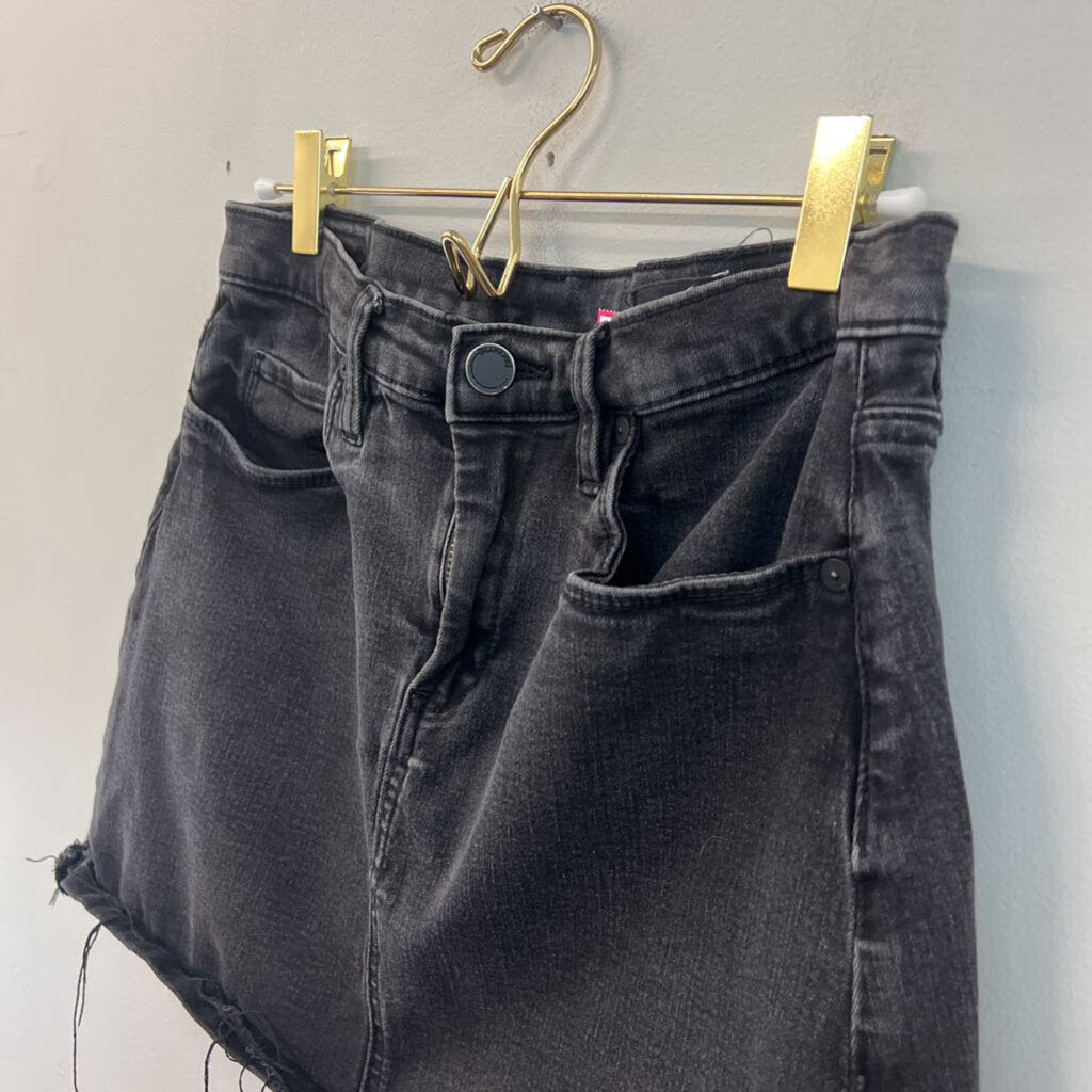 Blank NYC Black Denim Cutoff Skirt Medium