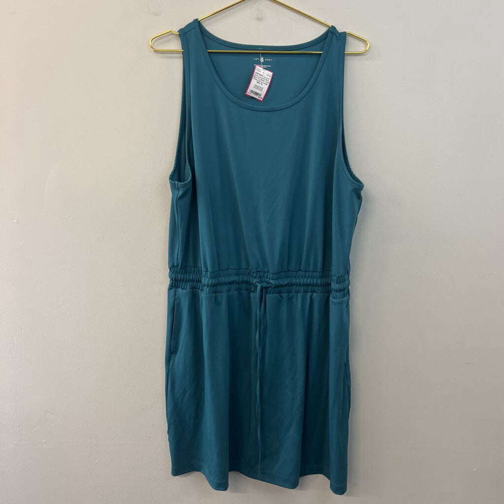 Lou and Grey Blue Tie Waist Tank Dress Extra Large