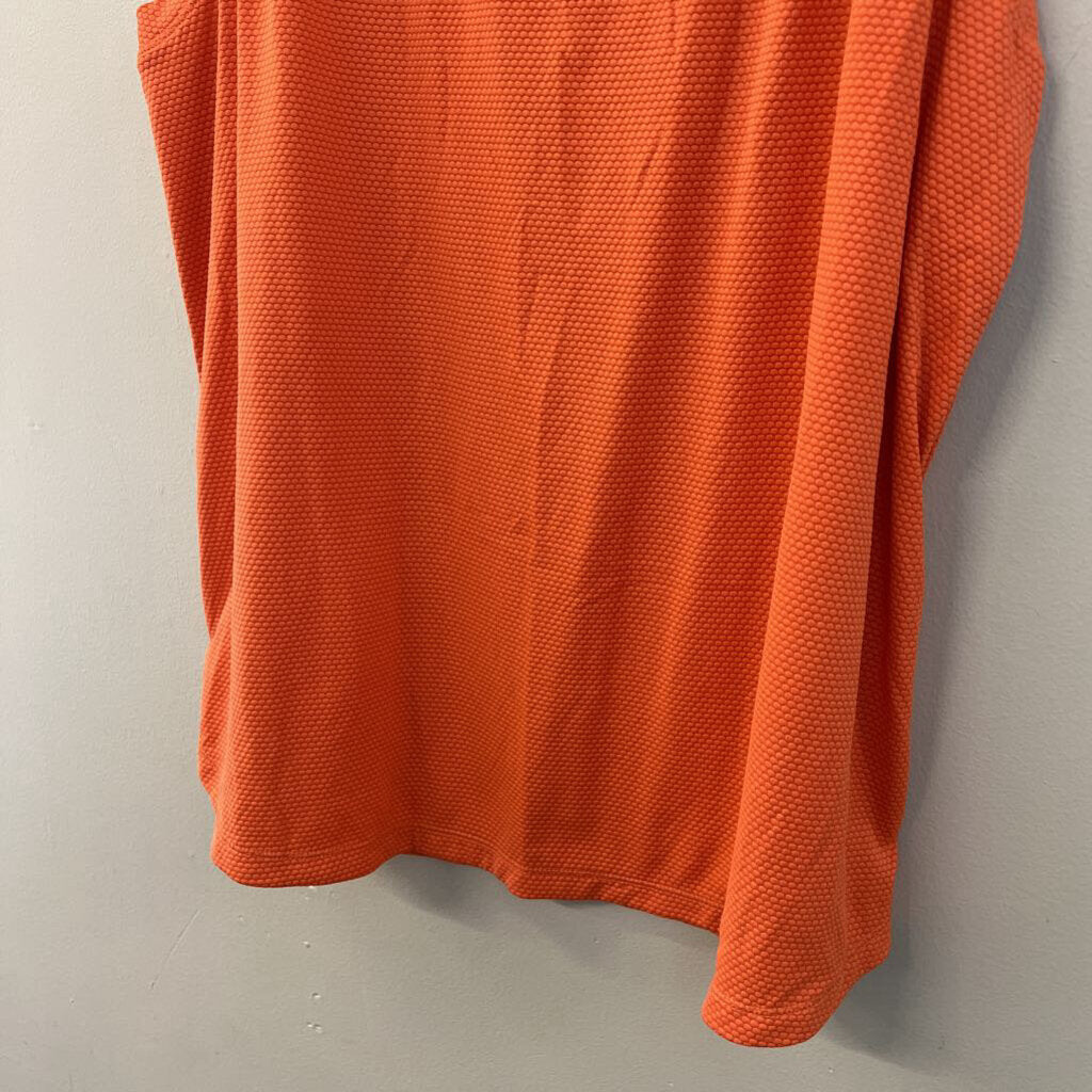 Calia Orange Textured Athletic Tank Top Large