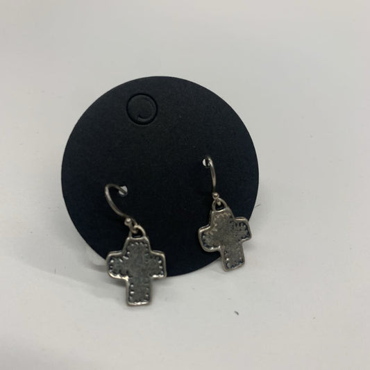 Anne Vaughan Designs Silver Cross Earrings