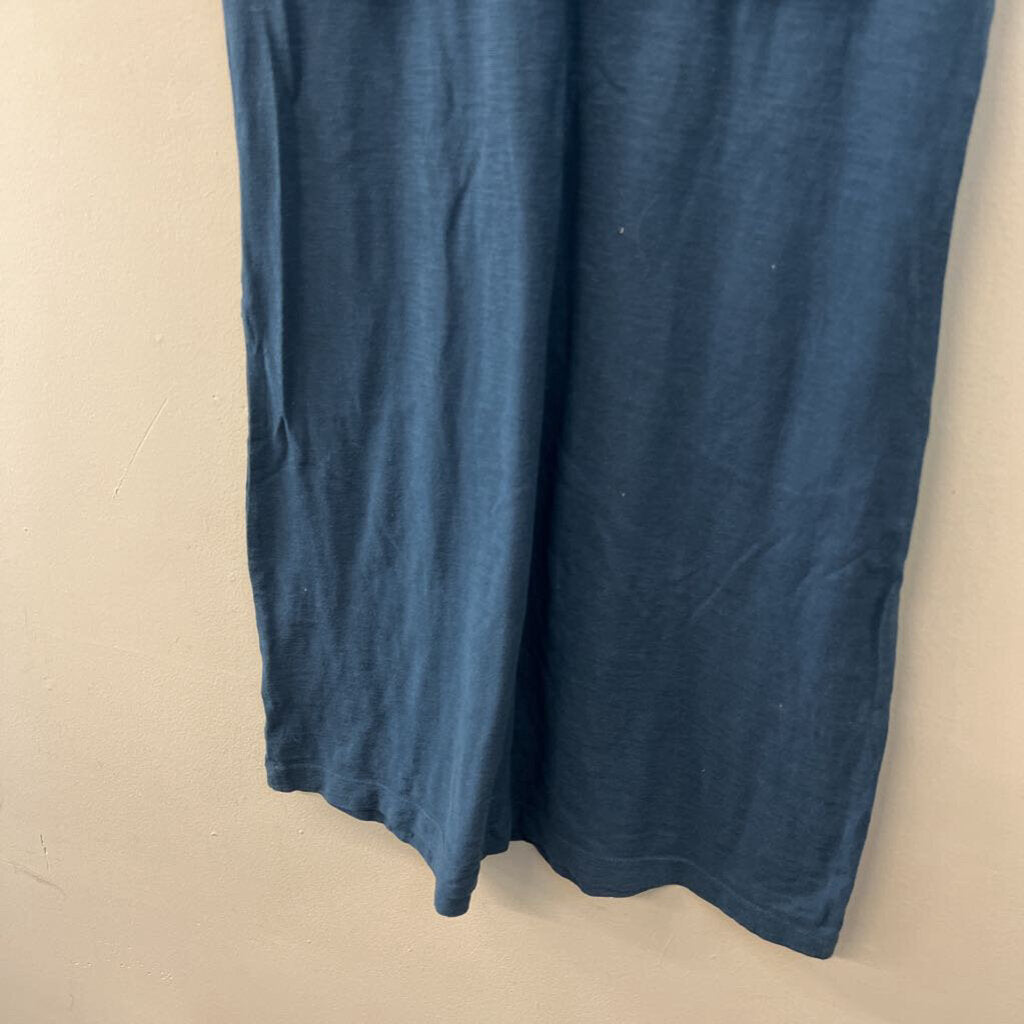 Toad and Co Blue Layered Tank Dress Small