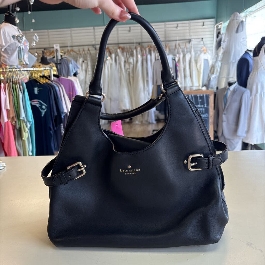 Kate Spade Black Leather Tote Purse