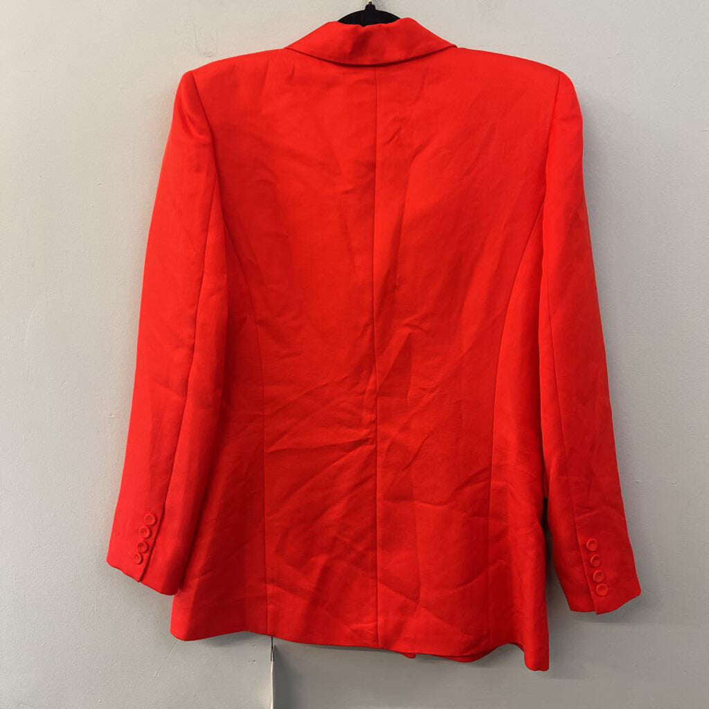 Milly Red Double Breasted Blazer Jacket 8