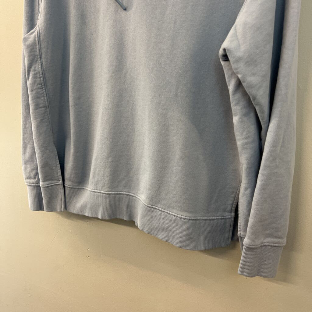 Puma Blue Long Sleeve Hooded Pullover Large
