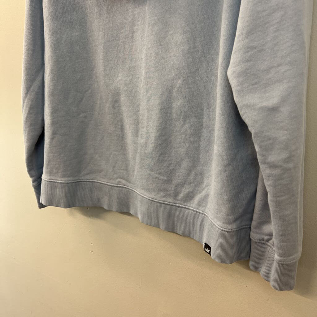 Puma Blue Long Sleeve Hooded Pullover Large