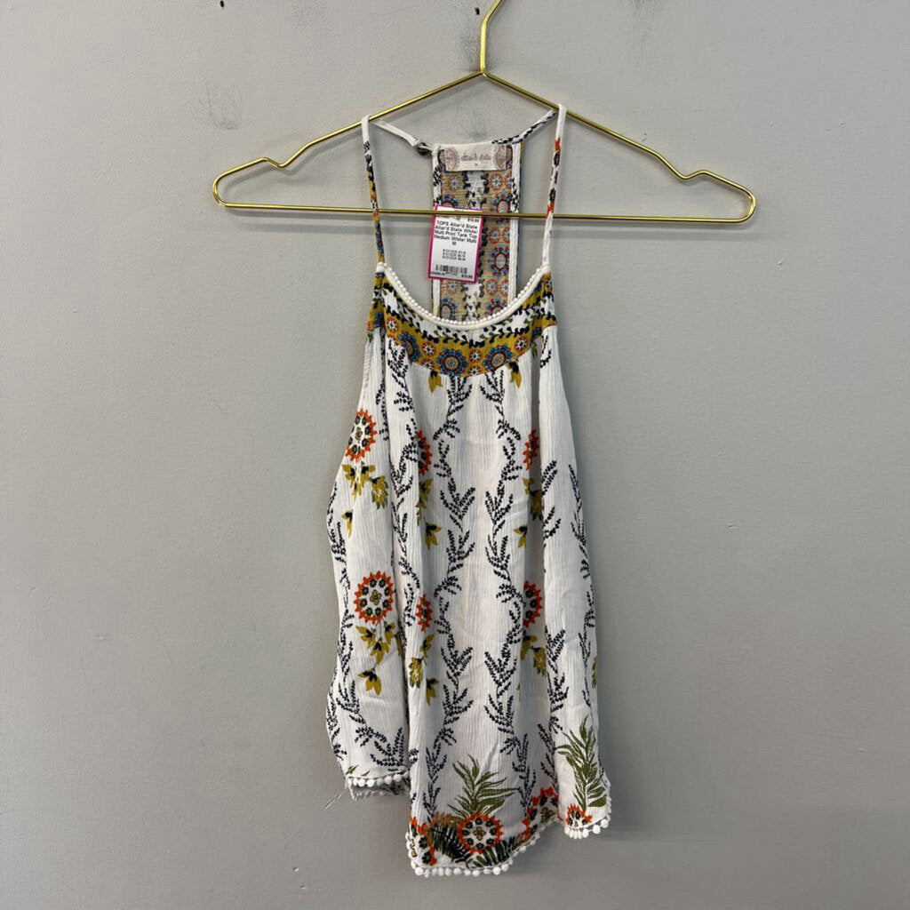 Altar'd State White/ Multi Print Tank Top Medium
