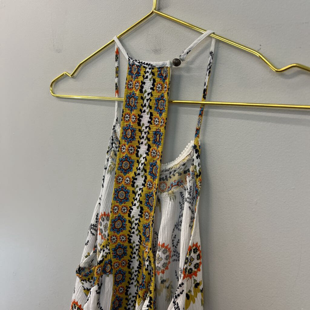 Altar'd State White/ Multi Print Tank Top Medium