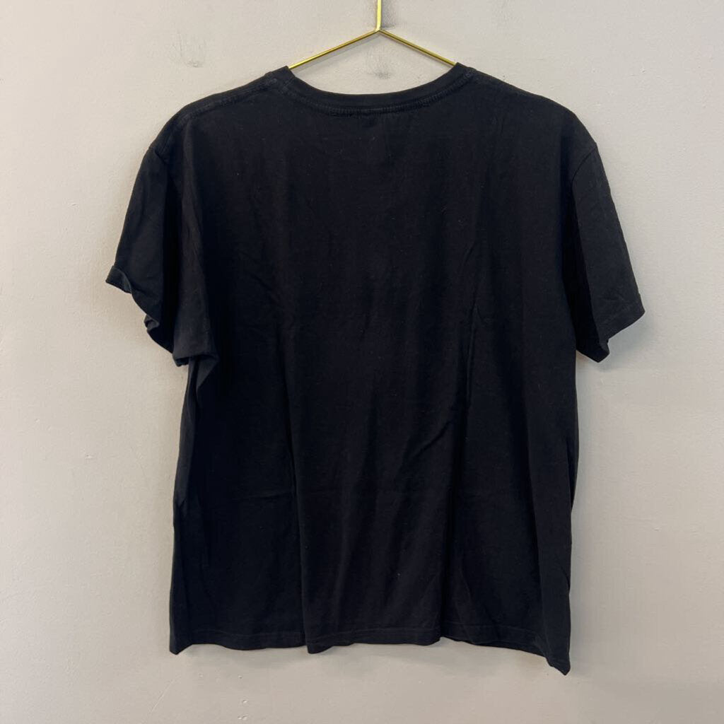 Black/ White Metallica Short Sleeve Graphic Tee Medium