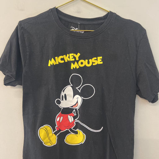 Disney Black Mickey Mouse Short Sleeve Graphic Tee Large