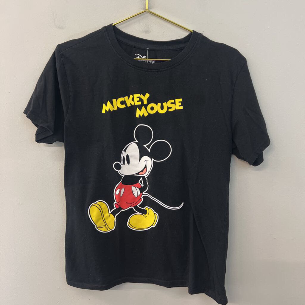 Disney Black Mickey Mouse Short Sleeve Graphic Tee Large