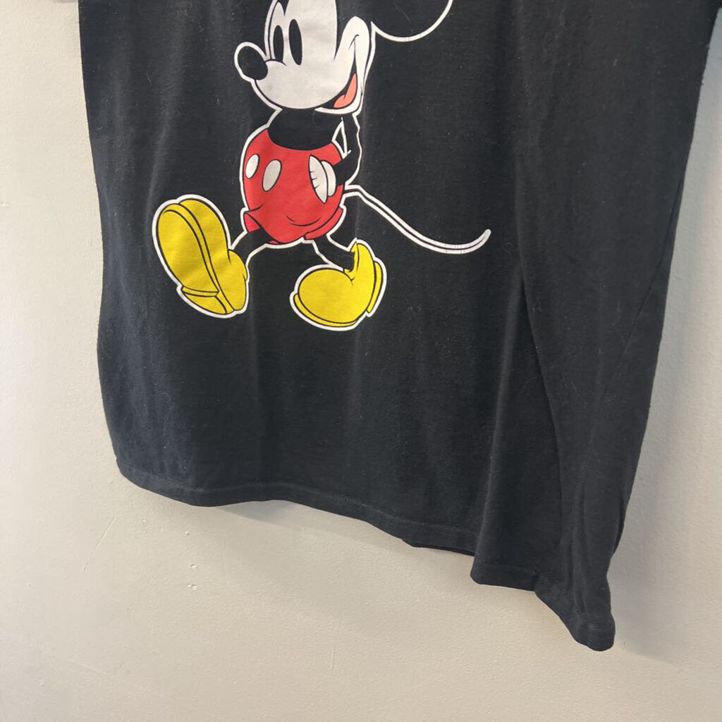 Disney Black Mickey Mouse Short Sleeve Graphic Tee Large
