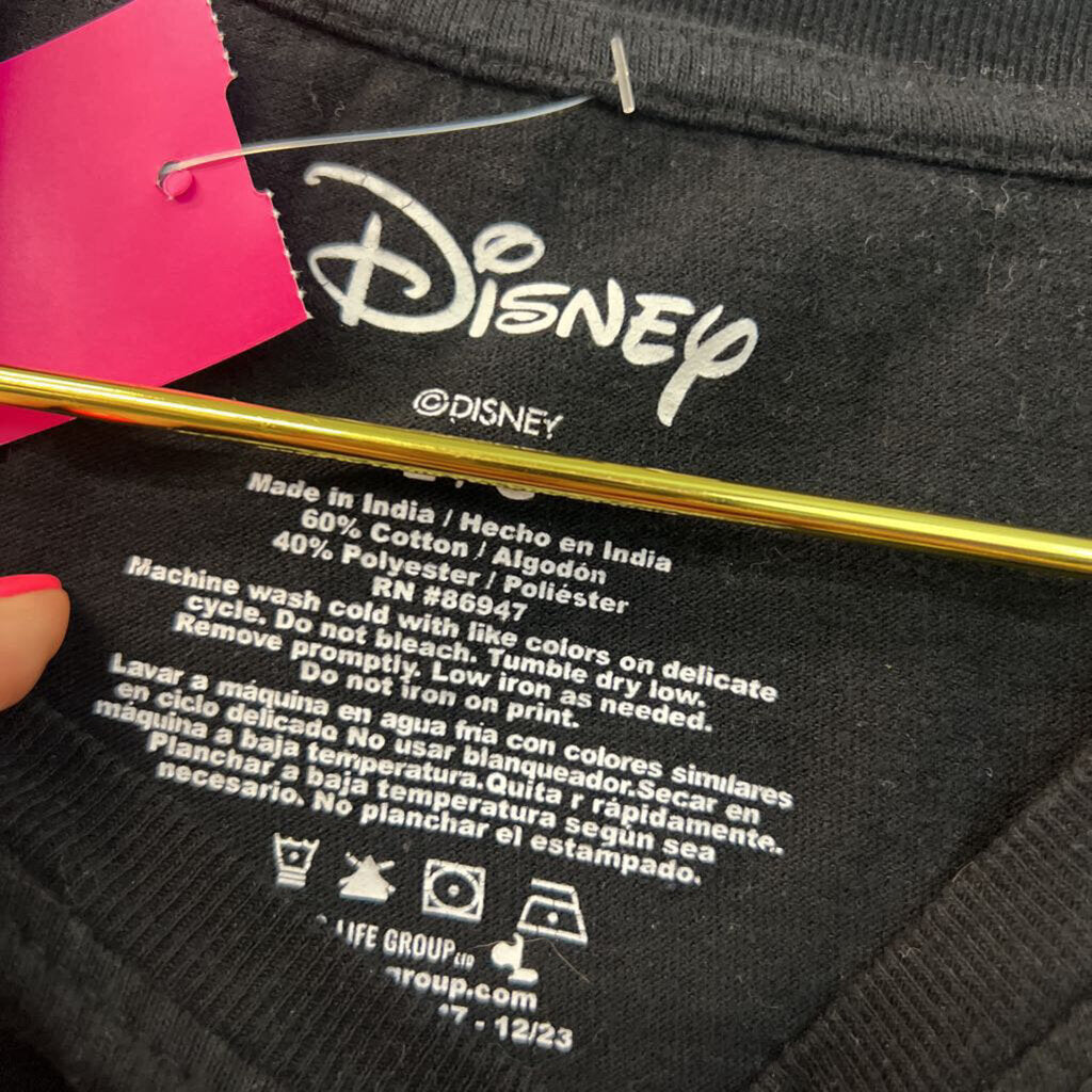 Disney Black Mickey Mouse Short Sleeve Graphic Tee Large