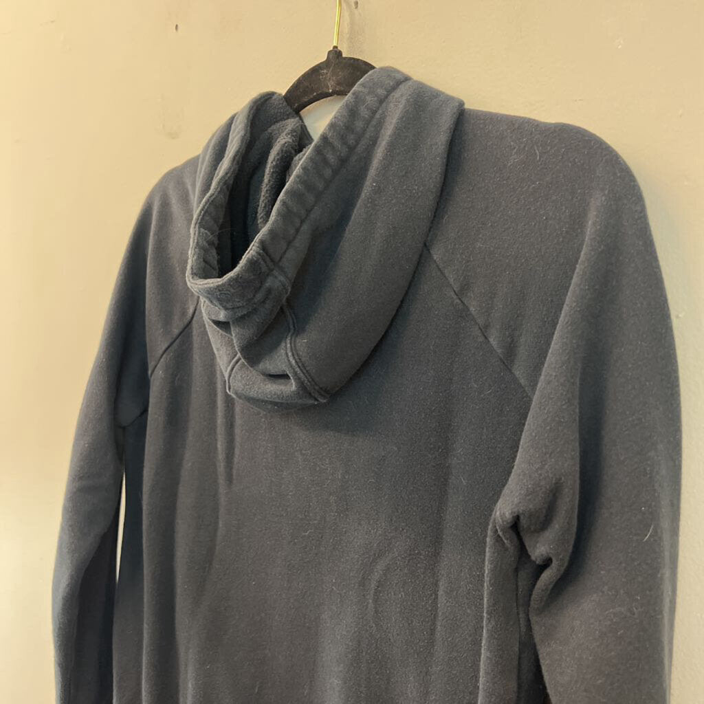Under Armour Black/ White Long Sleeve Hooded Pullover Small