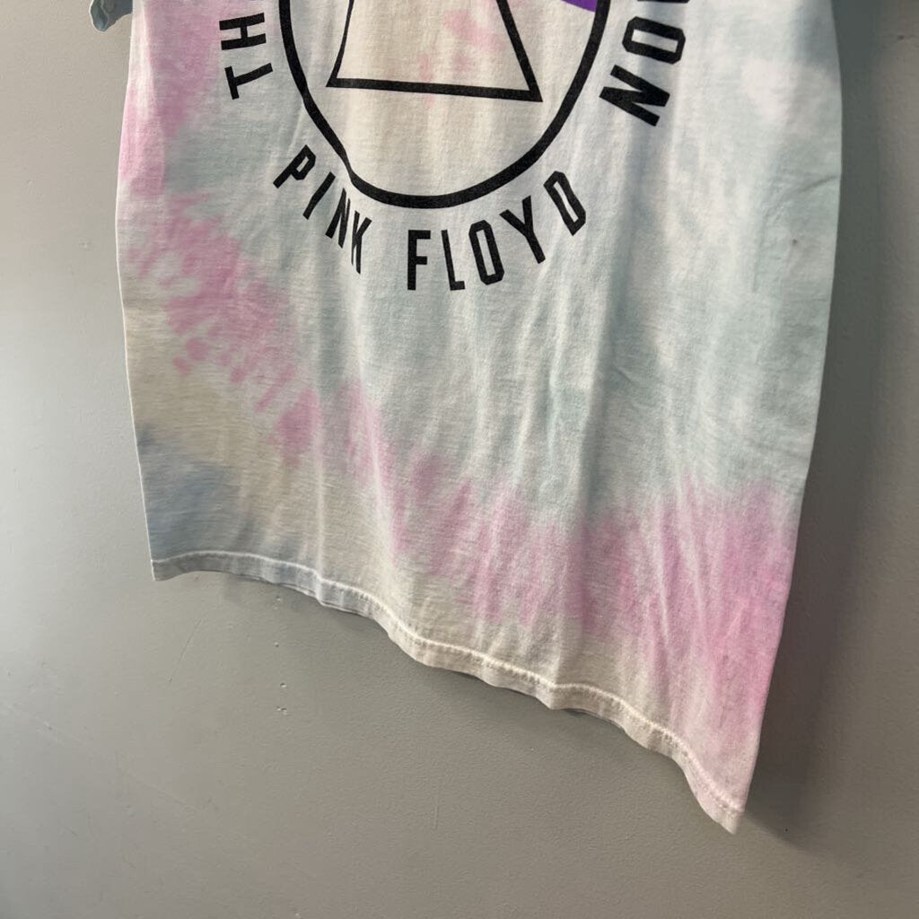 Pink Floyd Blue/ Pink Tie Dye Short Sleeve Graphic Tee Medium