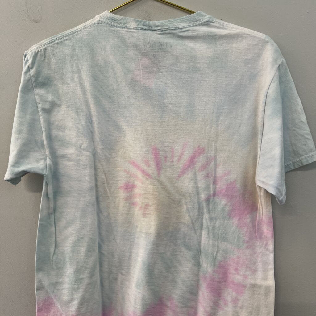 Pink Floyd Blue/ Pink Tie Dye Short Sleeve Graphic Tee Medium