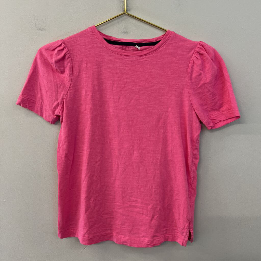 Boden Pink Short Puff Sleeve Top Extra Small
