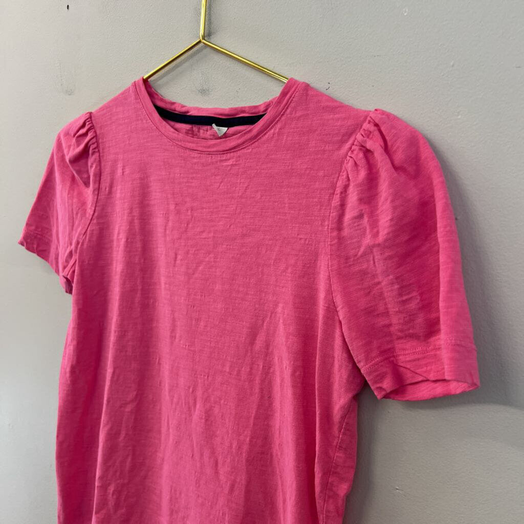 Boden Pink Short Puff Sleeve Top Extra Small