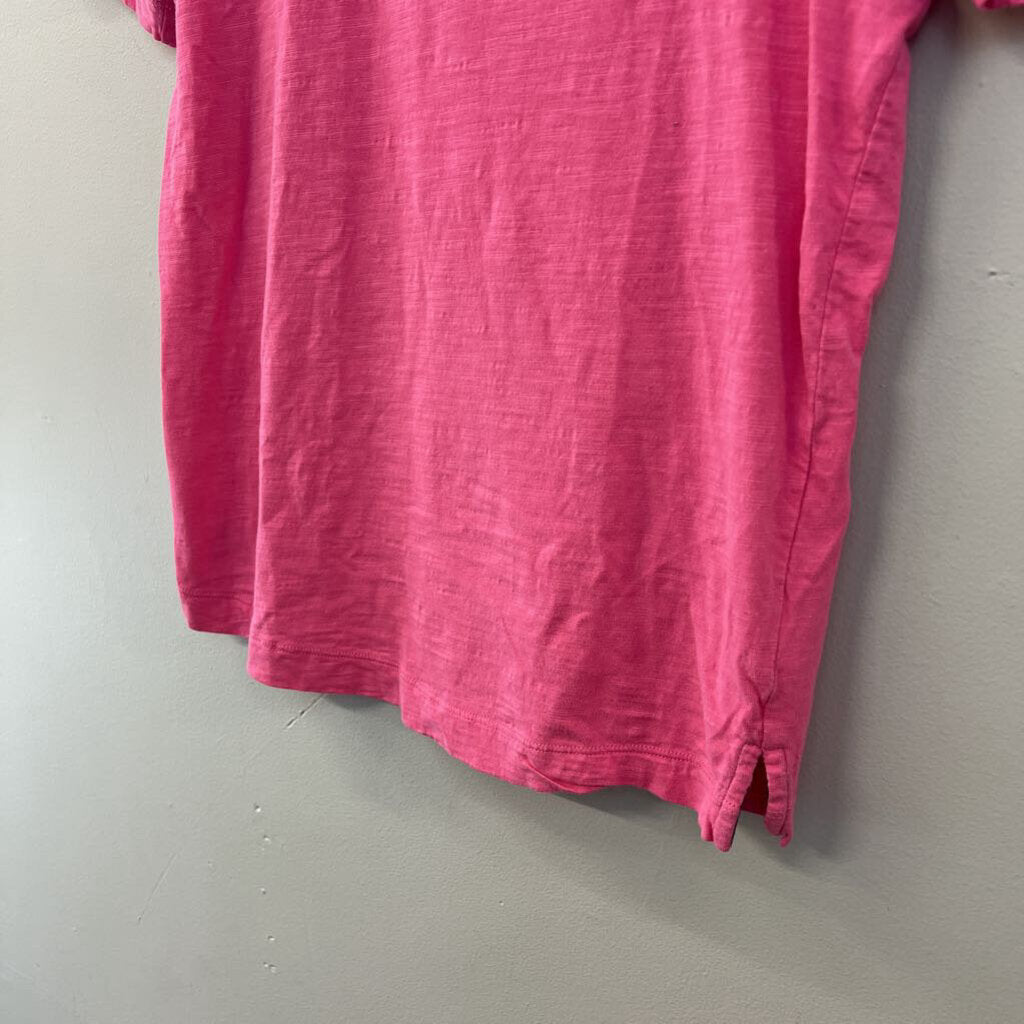 Boden Pink Short Puff Sleeve Top Extra Small