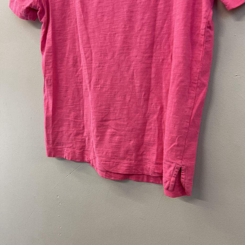 Boden Pink Short Puff Sleeve Top Extra Small