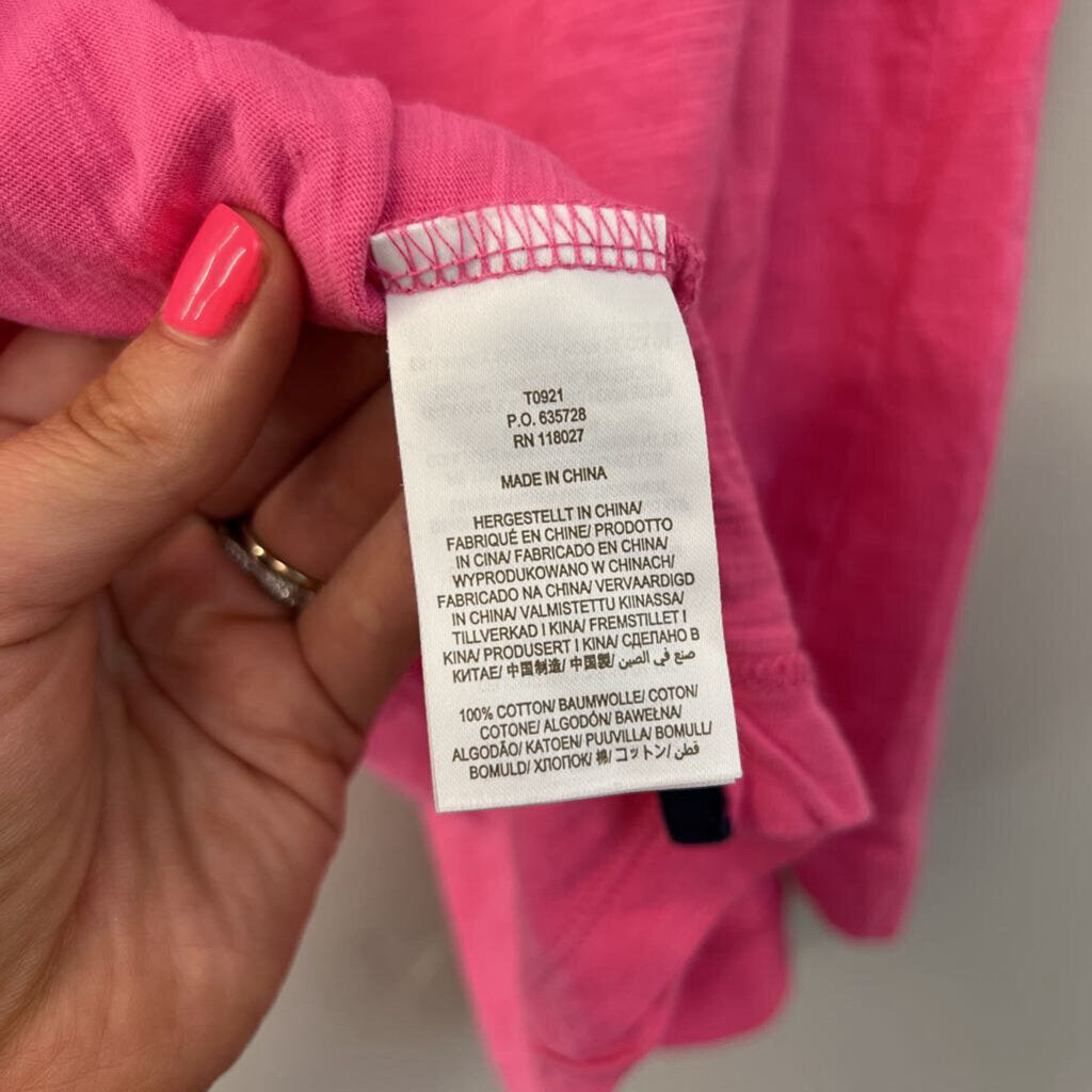 Boden Pink Short Puff Sleeve Top Extra Small