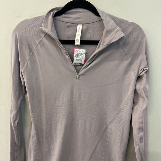 Athleta Purple Quarter Zip Long Sleeve Pullover Small