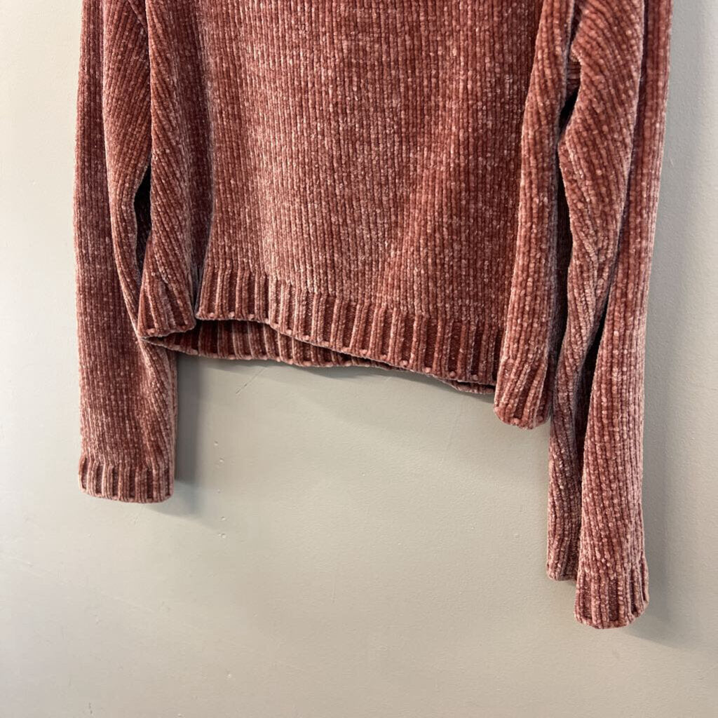 Thread and Supply Mauve Pink Soft Half Zip Pullover Large