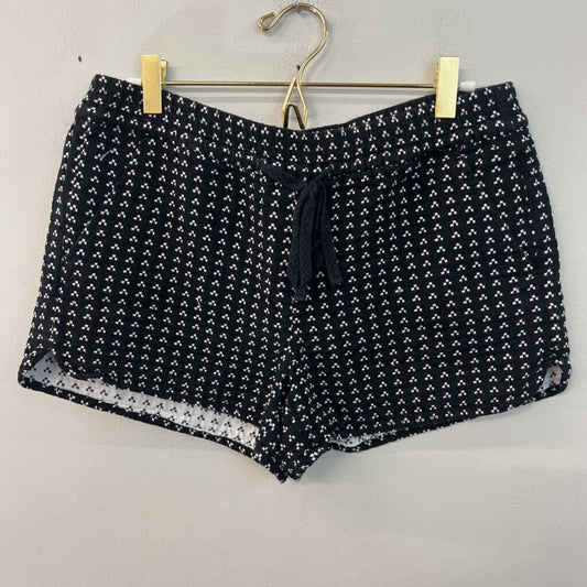 Loft Black/ White Print Shorts Small